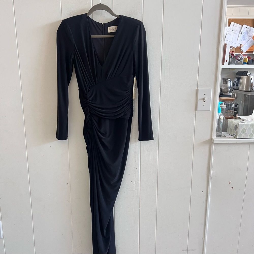 Eliza J Black Maxi Gown NWT